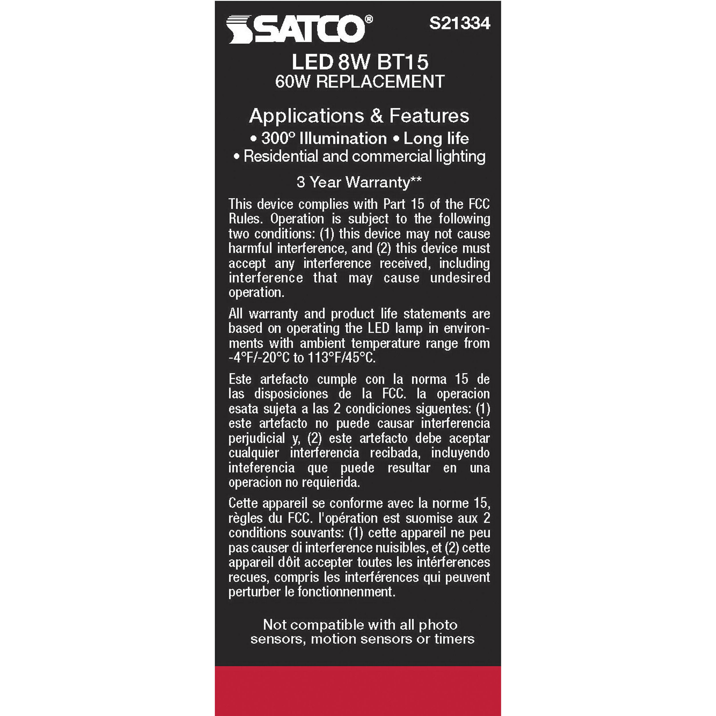 Lumos LED Medium Medium 8.00 watt 2700K LED Filament