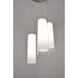 Montauk 1 Light 4.63 inch Satin Nickel Pendant Ceiling Light in White