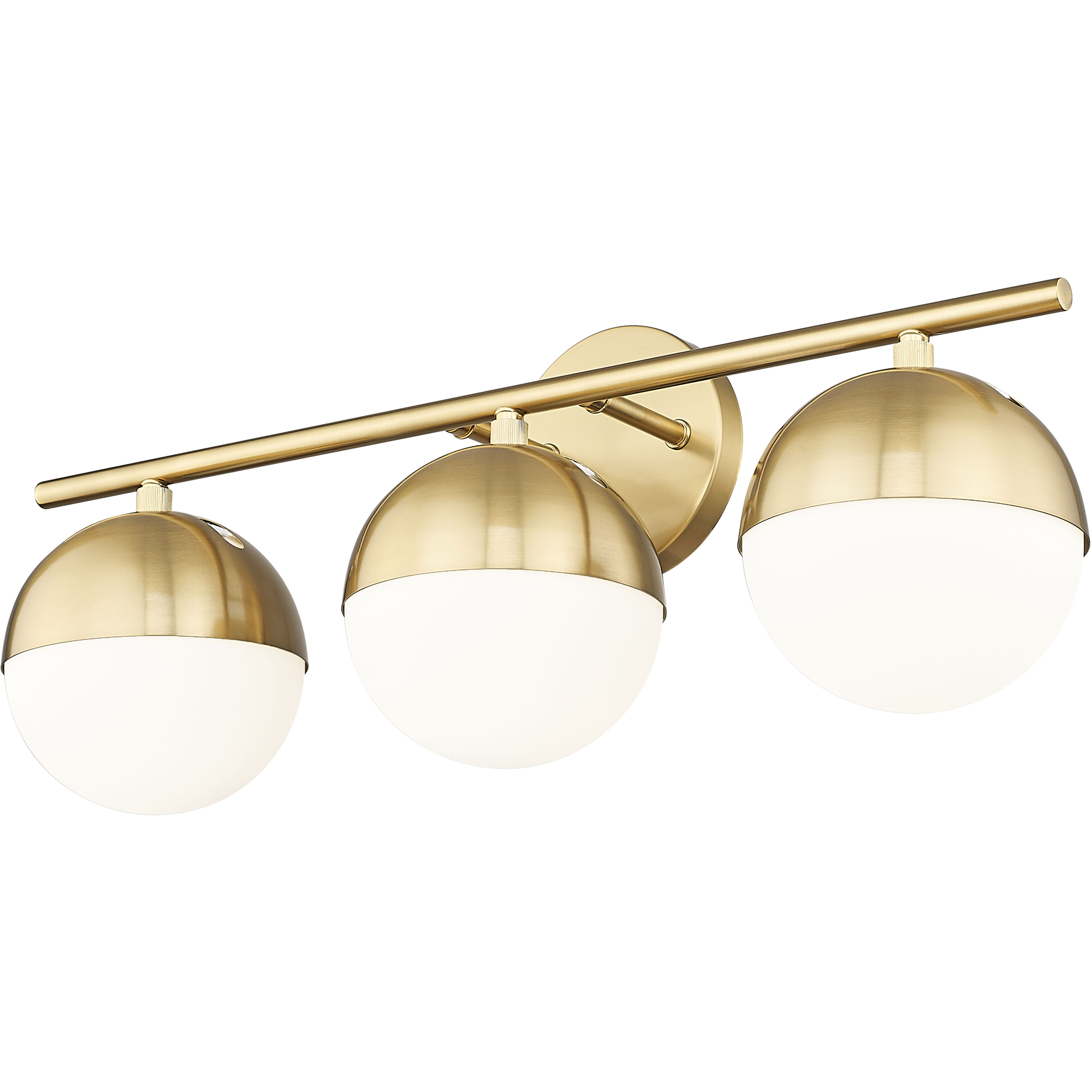 Realm Sphere 3 Light 24 inch Modern Gold Bath Vanity Wall Light
