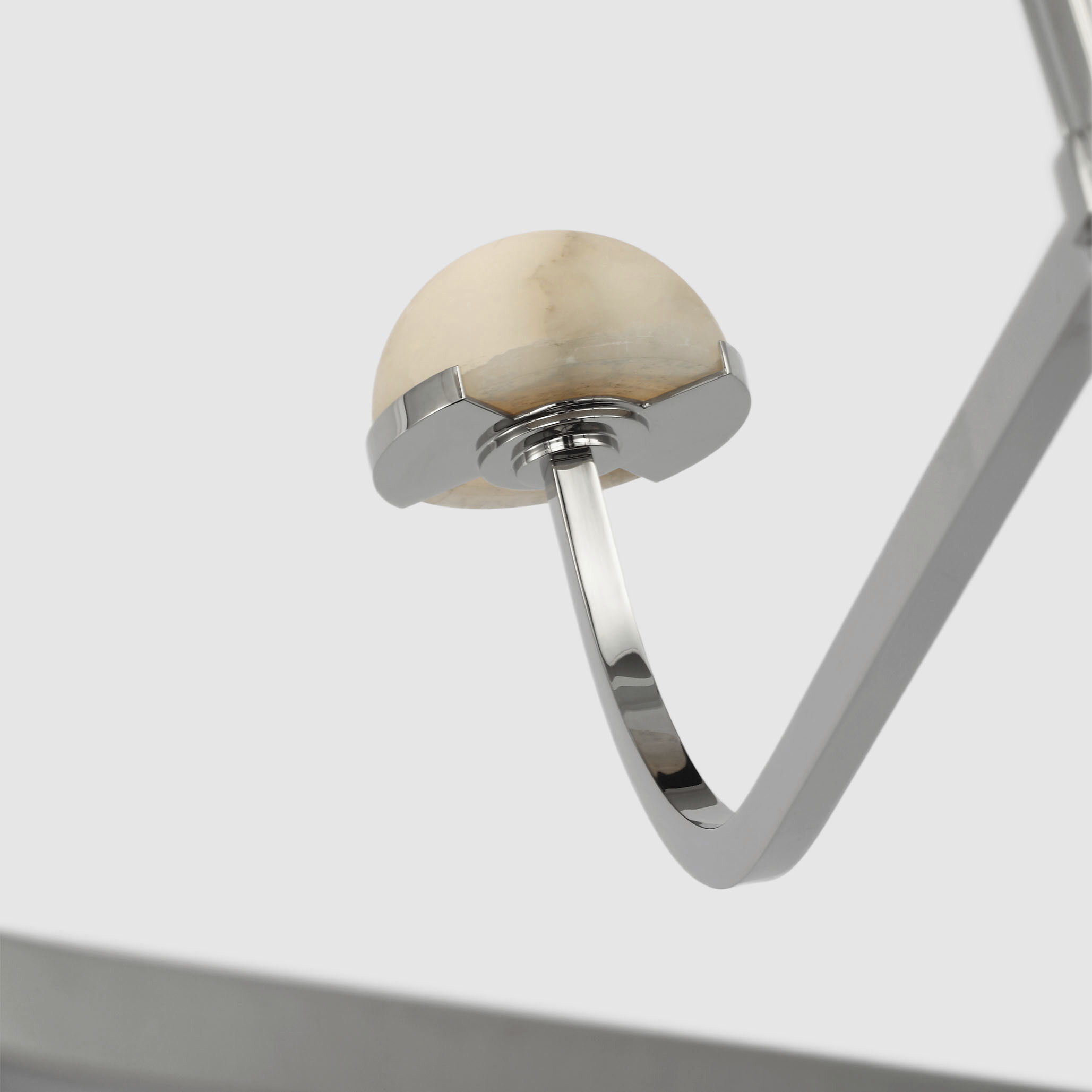 Kelly Wearstler Pedra LED 40.75 inch Polished Nickel Three Tier Shallow Chandelier Ceiling Light