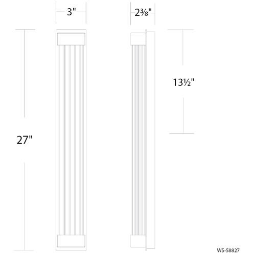 Tower Indoor Wall Lighting in Brushed Nickel