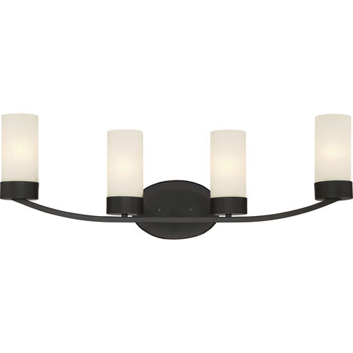 Denver 4 Light 29 inch Mahogany Bronze Vanity Light Wall Light