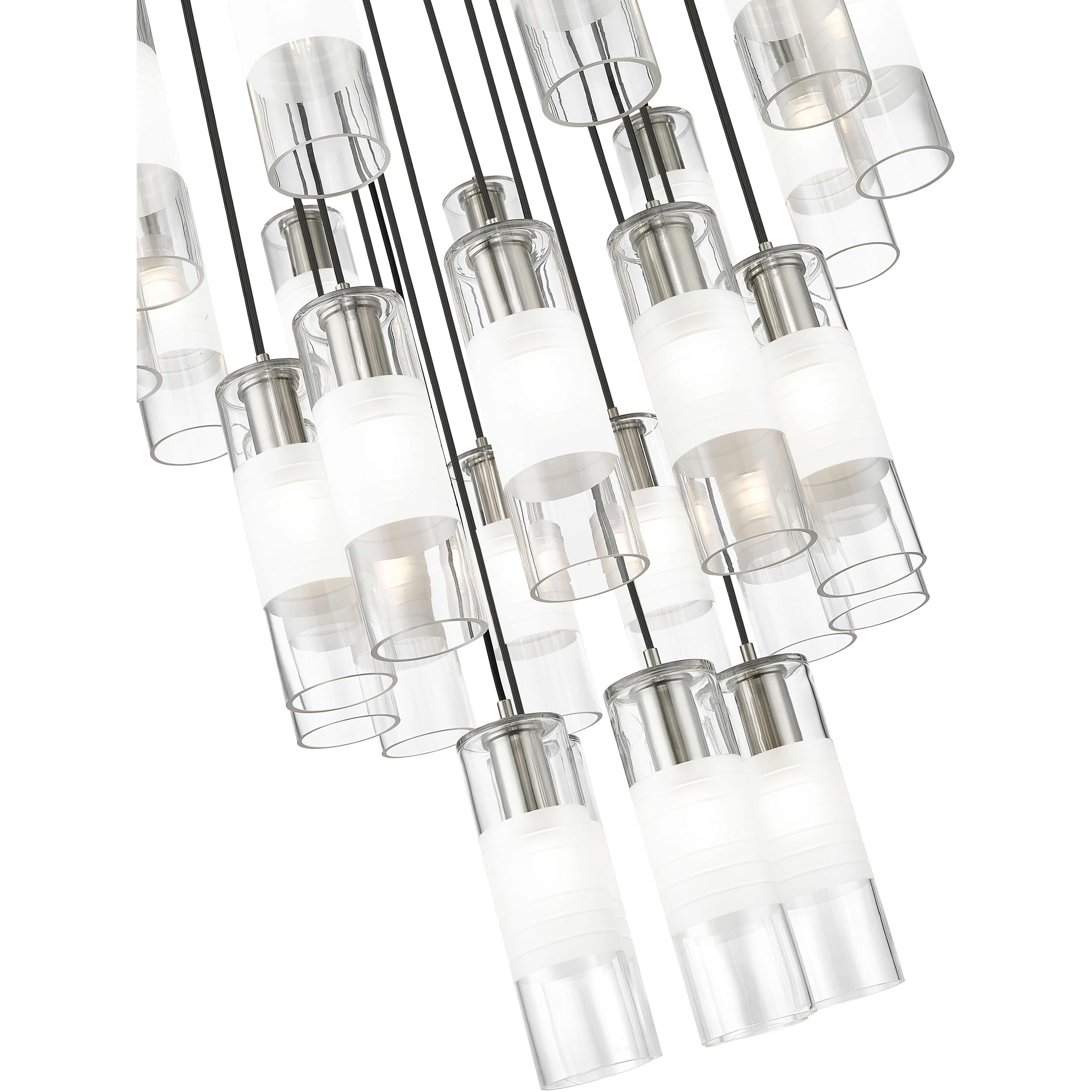 Alton 27 Light 36 inch Brushed Nickel Chandelier Ceiling Light