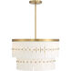 Coronelle 6 Light 26 inch Legacy Brass Pendant Ceiling Light