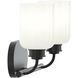 Reines 2 Light 14.75 inch Matte Black Bath Vanity Wall Light