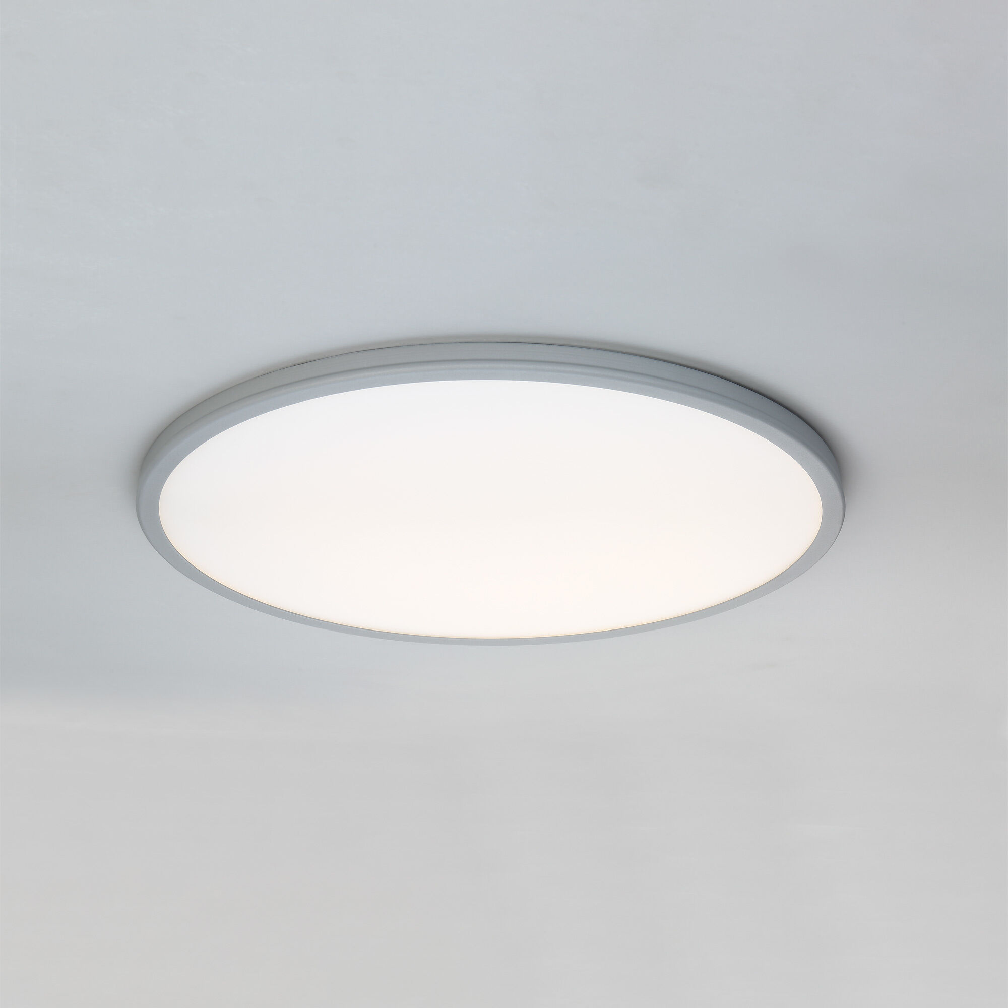 Geos LED 22.13 inch Titanium Flush Mount Ceiling Light in 2700K, dweLED