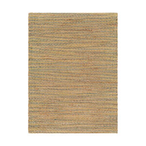 Alexa 36 X 24 inch Neutral and Green Area Rug, Jute and Viscose