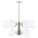 Paige 9 Light 33 inch Polished Nickel Chandelier Ceiling Light