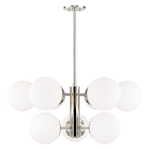 Paige 9 Light 33 inch Polished Nickel Chandelier Ceiling Light