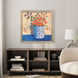 Bouquet of Orange Orange and Blue and Green Canvas