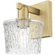 Arcadia Niagara Armed Sconce Wall Light in Brushed Brass
