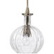 Sophia Carafe 1 Light 6.25 inch Clear with Brass Pendant Ceiling Light