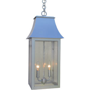 Orpington 2 Light 9.5 inch Antique Brass Pendant Ceiling Light in Clear