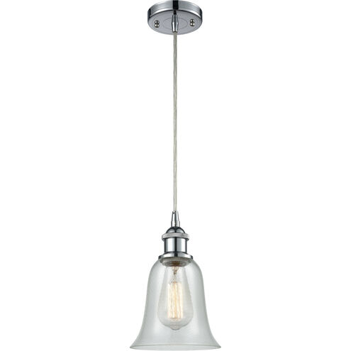 Ballston Hanover 1 Light 6.25 inch Polished Chrome Mini Pendant Ceiling Light in Fishnet Glass, Silver, Ballston