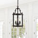Desire 3 Light 9 inch Oil Rubbed Bronze Drum Shade Mini Pendant Ceiling Light