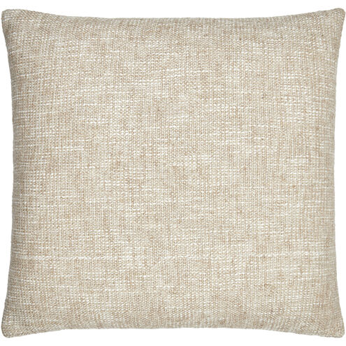 Margay 20 X 20 inch Tan/White Accent Pillow