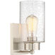 Coastal 1 Light 5 inch Brushed Nickel Wall Sconce Wall Light