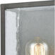 McKenzie 1 Light 11 inch Blackened Bronze with Brushed Brass Outdoor Wall Sconce