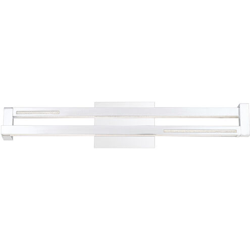 Clinton LED 27 inch Chrome Vanity Light Wall Light, Large