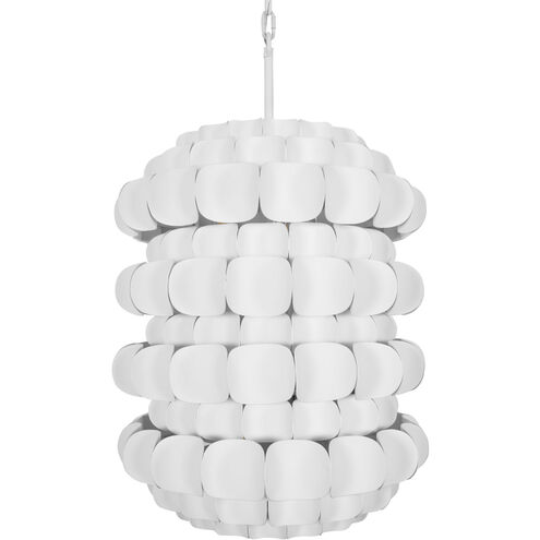 Swoon 6 Light 20 inch Matte White Foyer Ceiling Light, Smithsonian Collaboration