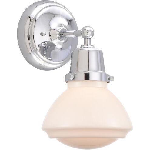 Aditi Olean 1 Light 7 inch Polished Chrome Sconce Wall Light, Aditi