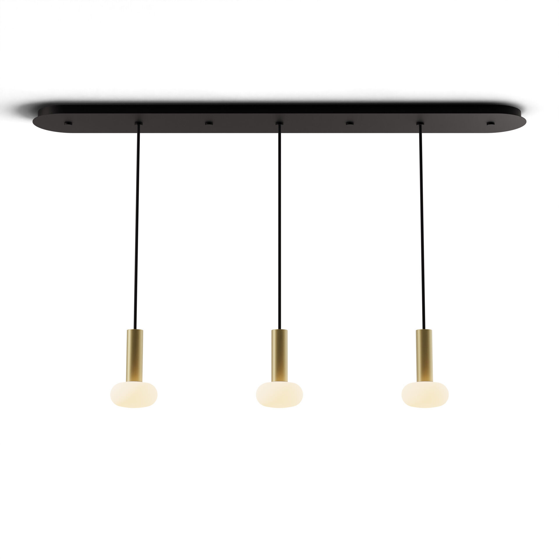 Combi LED 49 inch Brass Pendant Ceiling Light, Suspension / Flush Mount 2-in-1