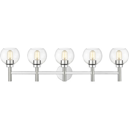 Sutton 5 Light 39.5 inch Chrome Vanity Wall Light