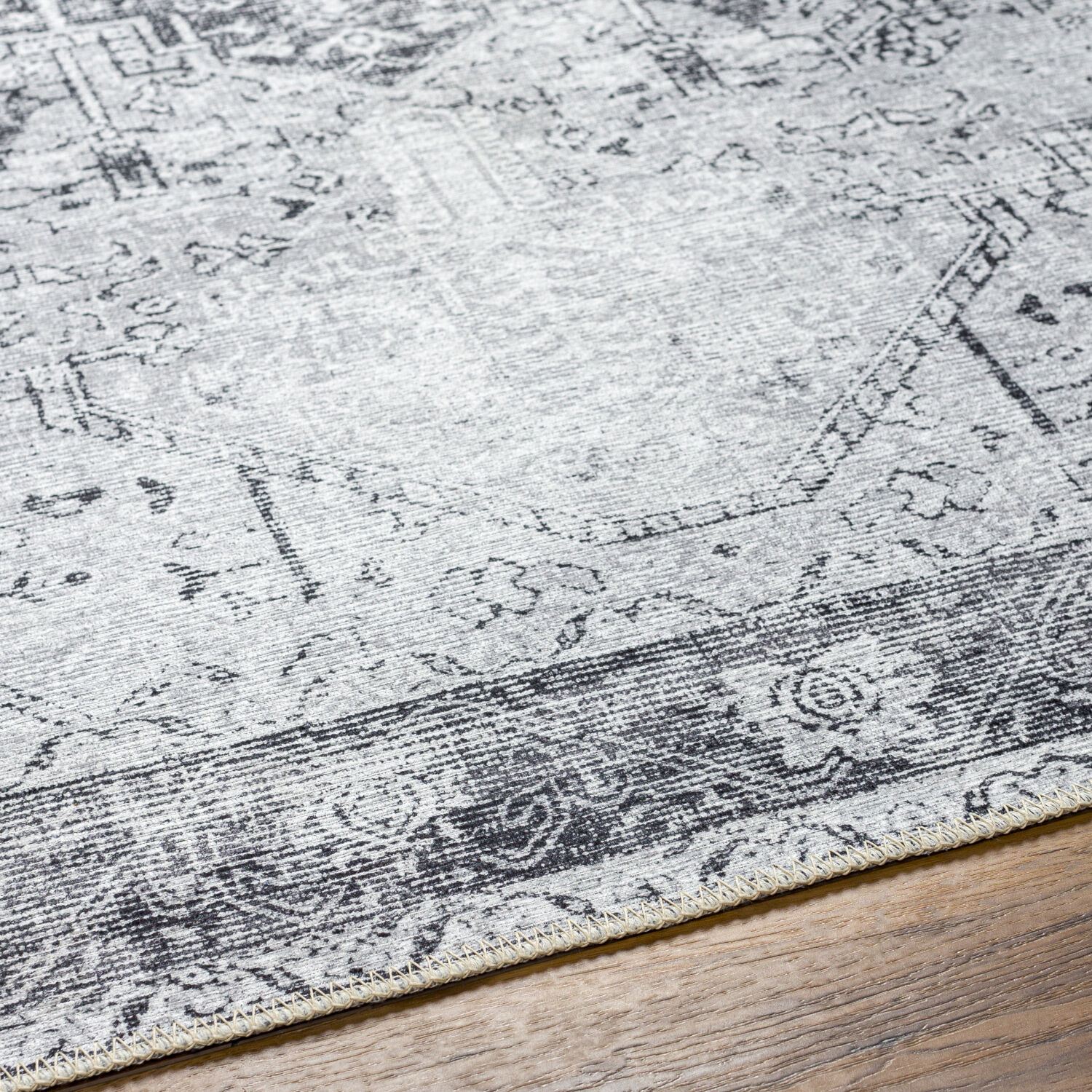 Amelie 122 X 94 inch Light Gray Rug, Rectangle