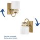 Fessler 1 Light 5 inch Vintage Brass Bath Light Wall Light