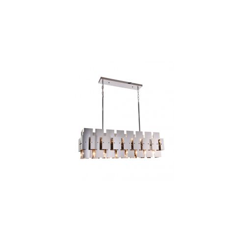 Canada 16 Light 14 inch Shiny Nickel Chandelier Ceiling Light