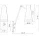 Brickell 1 Light 5.63 inch Matte White and Hazelnut Leather Bath Vanity Light Wall Light