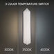 Corte LED 24 inch Black Outdoor Wall Light in 4000K, dweLED