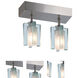 Akina 2 Light 2.63 inch Satin Nickel Flush Mount Ceiling Light