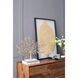 Anita Gold Finished Aluminum with White Marble Base Décor