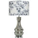 Dynasty 30.5 inch 100.00 watt Plated Silver Table Lamp Portable Light