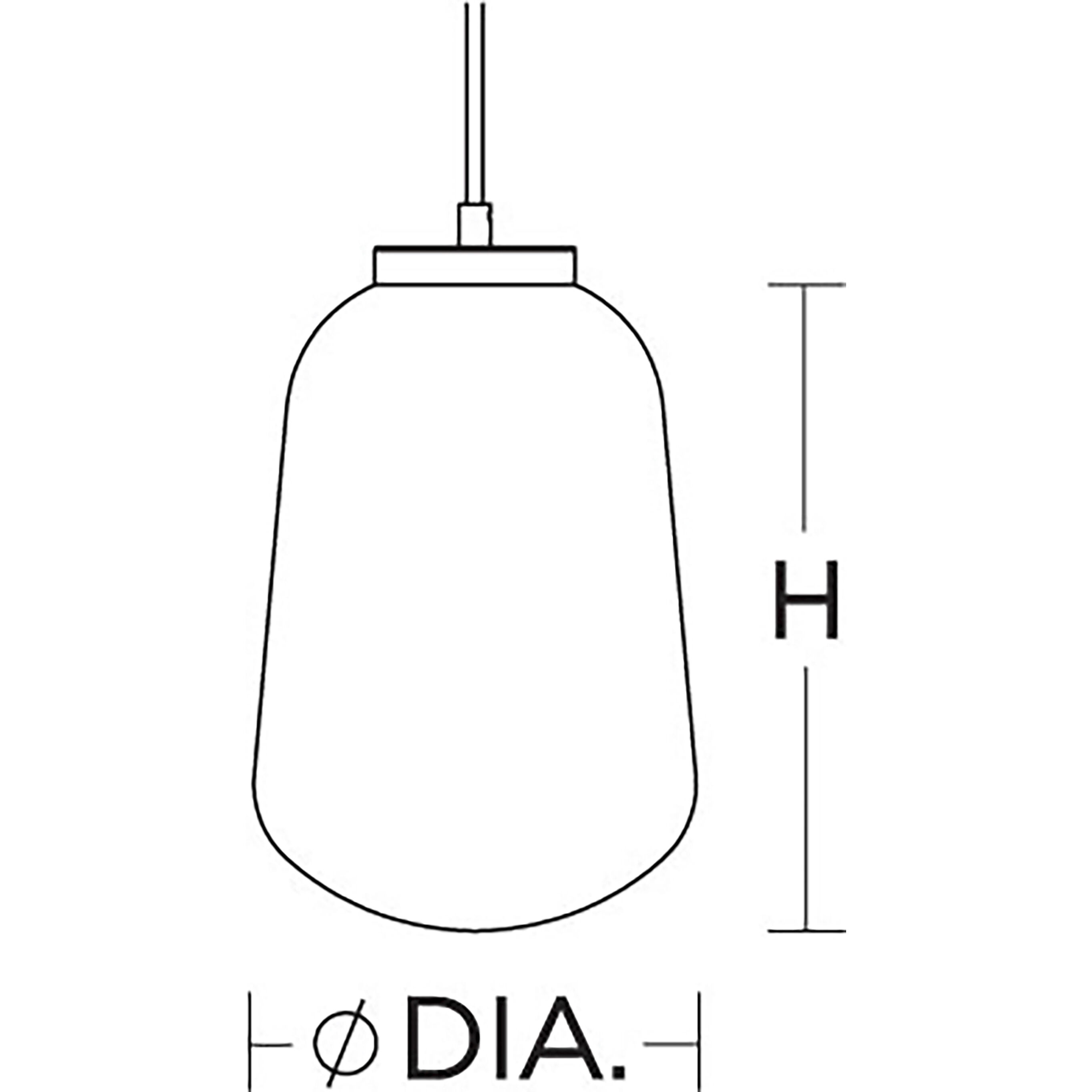 Olivia LED 7 inch Black Pendant Ceiling Light