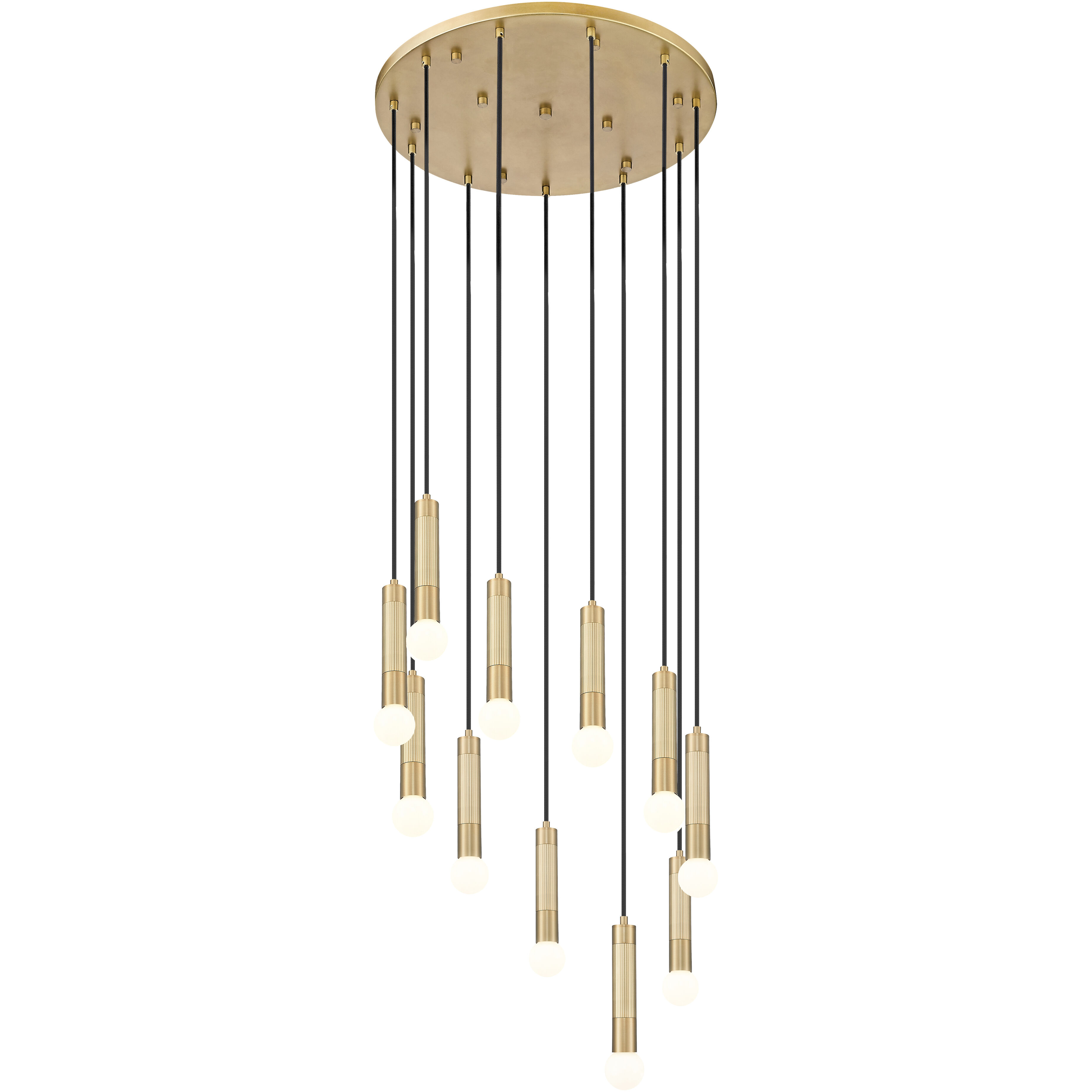 Stari 11 Light 24 inch Modern Gold Chandelier Ceiling Light