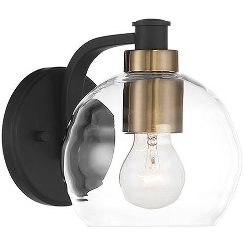 Keyport 1 Light 7 inch Sand Coal/Natural Brushed Br Bath Light Wall Light