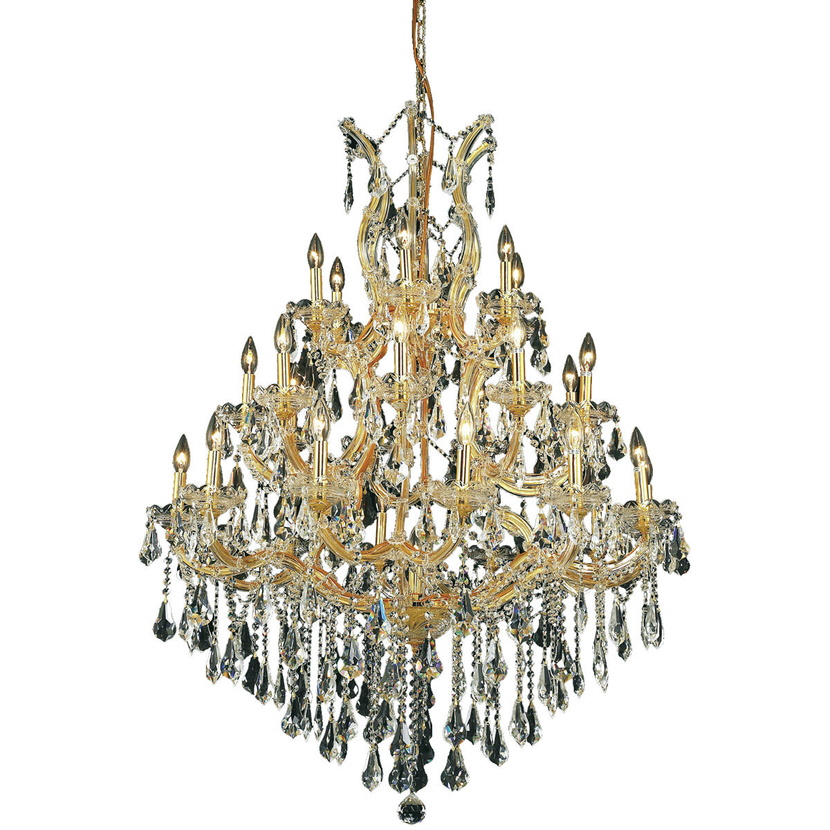 Maria Theresa 28 Light 38 inch Gold Dining Chandelier Ceiling Light in Clear, Royal Cut