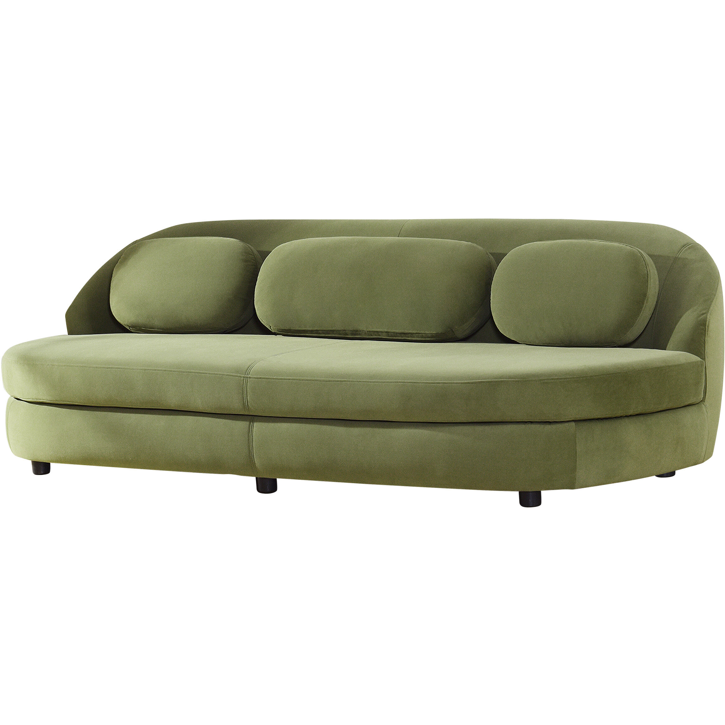 Sorrento Olive Green and Black Sofa