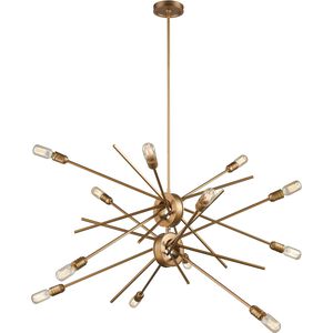 Xenia 12 Light 42 inch Matte Gold Chandelier Ceiling Light