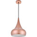 Circa 1 Light 11.5 inch Honey Gold Pendant Ceiling Light