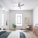 Sola 54 inch Brushed Nickel with Silver Blades Ceiling Fan