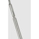 Kelly Wearstler Pedra LED 40.75 inch Polished Nickel Three Tier Shallow Chandelier Ceiling Light