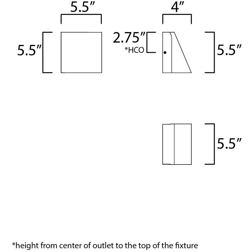 Pathfinder LED 5.5 inch Architectural Bronze Outdoor Wall Mount