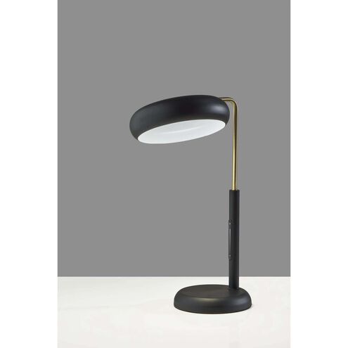 Lawson 20 inch 12.00 watt Black and Antique Brass Table Lamp Portable Light