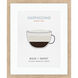Cappuccino / Cold Brew / Flat White / Mocha Beige and Blue and Brown and Black Framed Art