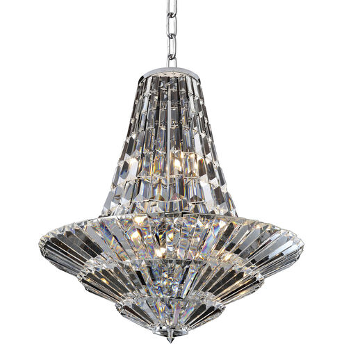 Auletta 12 Light 24 inch Polished Chrome Chandelier Ceiling Light in Firenze Clear