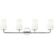 Montford 4 Light 32 inch Chrome Bath Vanity Light Wall Light