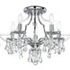 Cedar 5 Light 18.5 inch Polished Chrome Semi Flush Ceiling Light in Clear Hand Cut